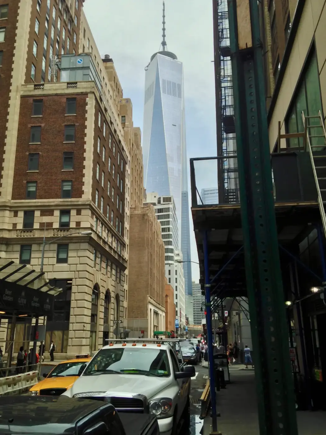 Original street view toward One World Trade Center